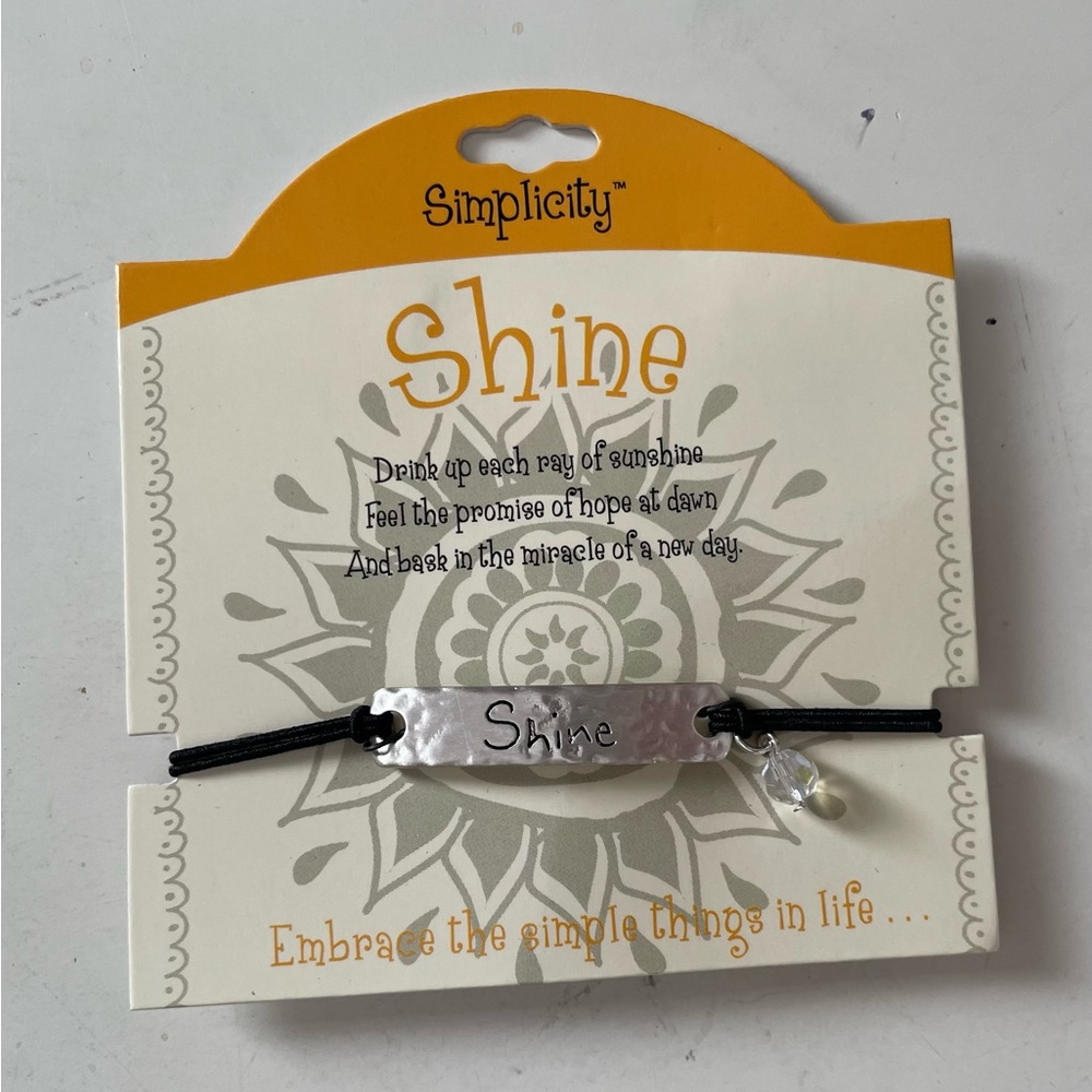 Simplicity SHINE bracelet symbol/the potential within stretch band